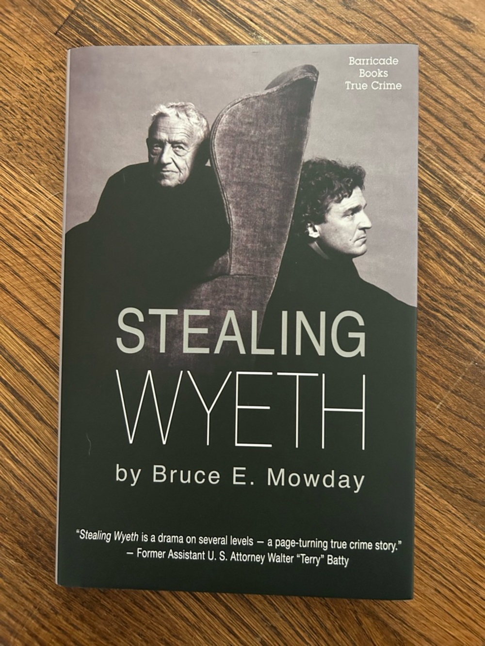 Stealing Wyeth by Bruce E. Mowday - Black & Gray Book